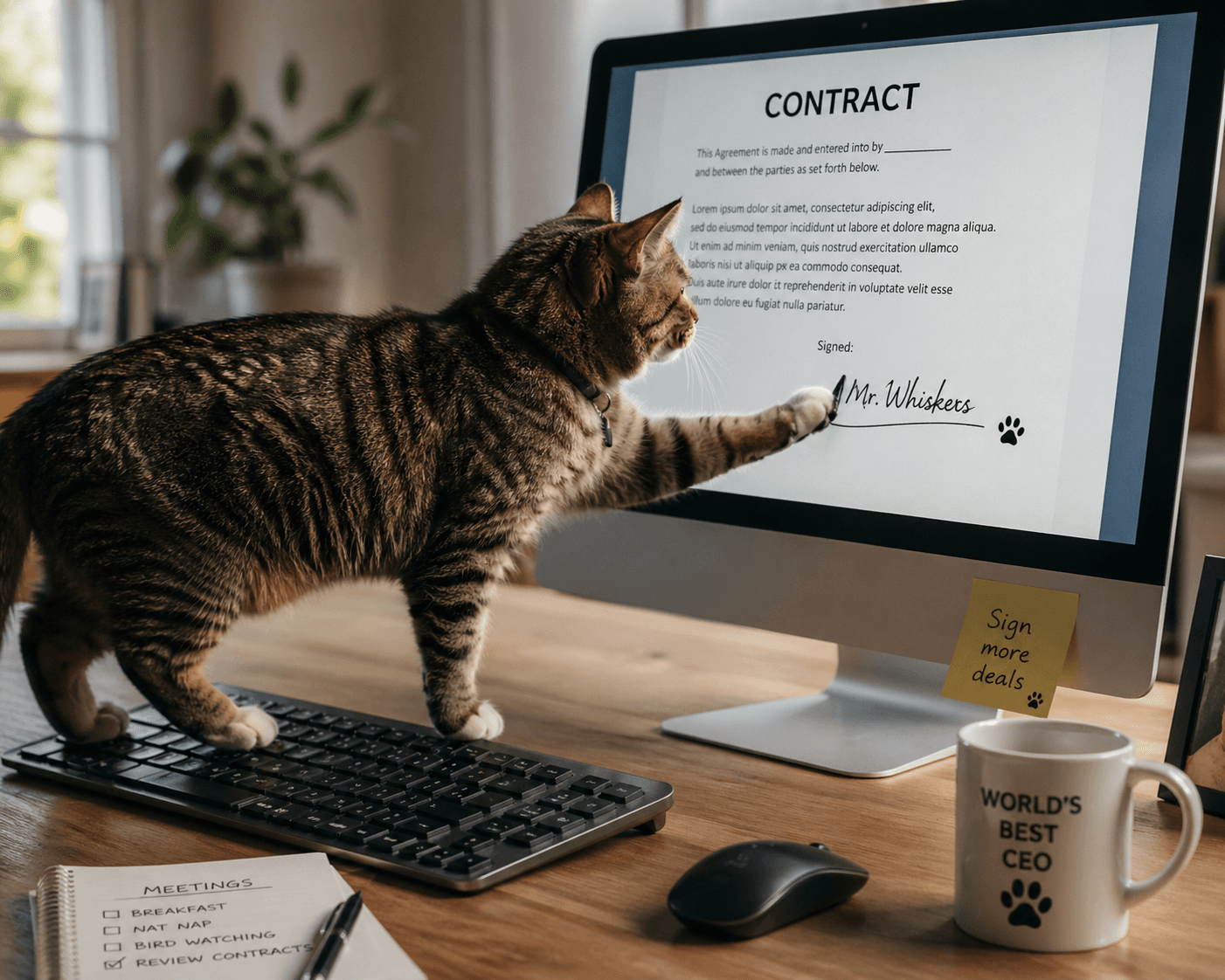Did The Cat Sign It?